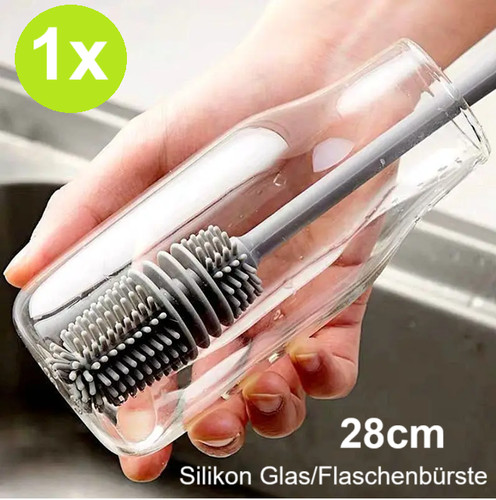 Silikon langgriff glasbürste - silikon,